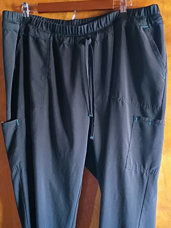 Scrubstar Pants - Scrubstar Black Cargo Drawstring Work Pants CNA Nurse Veterinary Comfortable